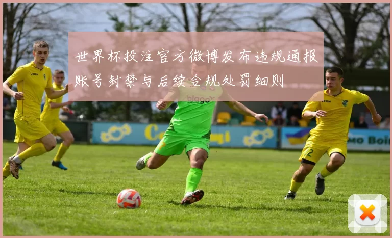 世界杯投注官方微博发布违规通报账号封禁与后续合规处罚细则