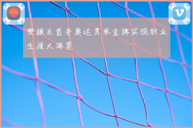 樊振东首夺奥运男单金牌实现职业生涯大满贯